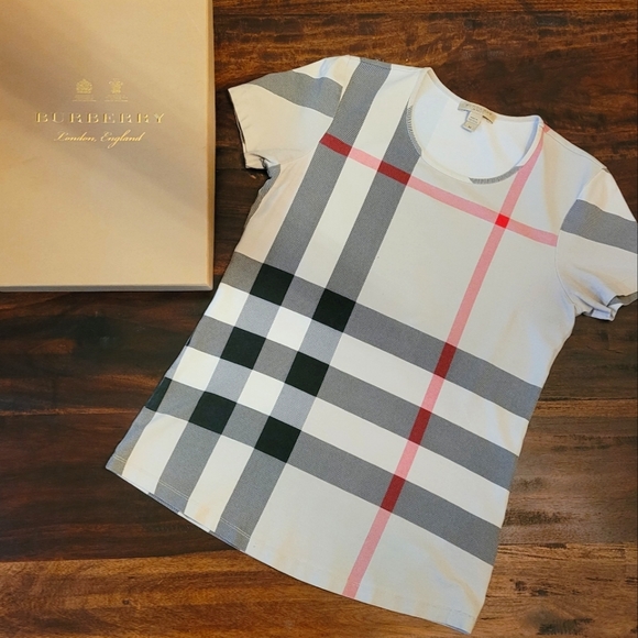 Burberry Tops - Burberry House Check Stretch Cotton Top